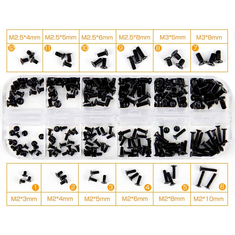 Akuoly Laptop Screw Set Notebook M2 M2.5 M3 Replacement Screw Kit 240 Pieces for Dell Samsung IBM HP Sony Toshiba Gateway Acer Lenovo Laptops - Image 3